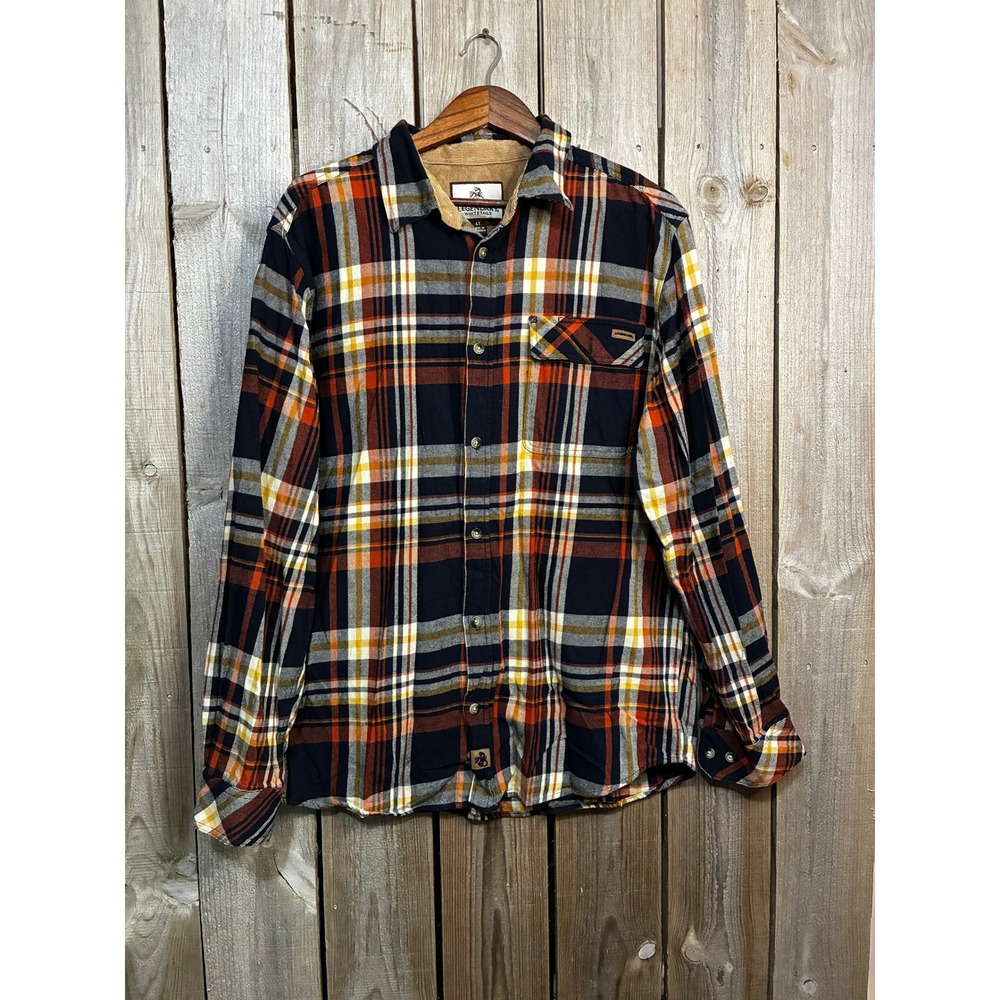 Legendary Whitetails Mens LT Plaid Flannel Shirt Cotton Corduroy Trim POLW-8059
